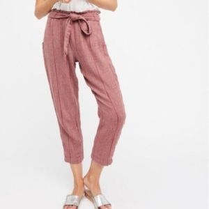Free People Maroon Wild Coast Pants Size 0